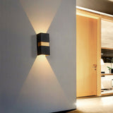 Modern Waterproof Outdoor LED Wall Light Up and Down Sconce for Balcony Villa and Patio