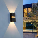 Modern Waterproof Outdoor LED Wall Light Up and Down Sconce for Balcony Villa and Patio