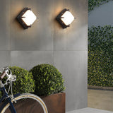 Modern Waterproof Outdoor LED Wall Sconce Black Die Cast Aluminum Light for Patio Garden