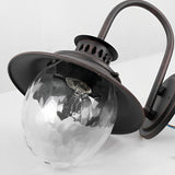 Modern Waterproof Outdoor Wall Sconce with Stone Pattern Glass and Aluminum Body for Garden Yard
