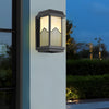 Modern Waterproof Solar LED Outdoor Wall Light with Remote Control Die Cast Aluminum Exterior Sconce for Garden