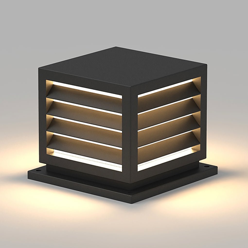Modern Waterproof Solar LED Post Lights Outdoor Landscape Lighting for Pathways and Gardens