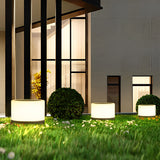 Modern Waterproof Solar LED Round Outdoor Garden Lights for Landscape and Courtyard Lighting