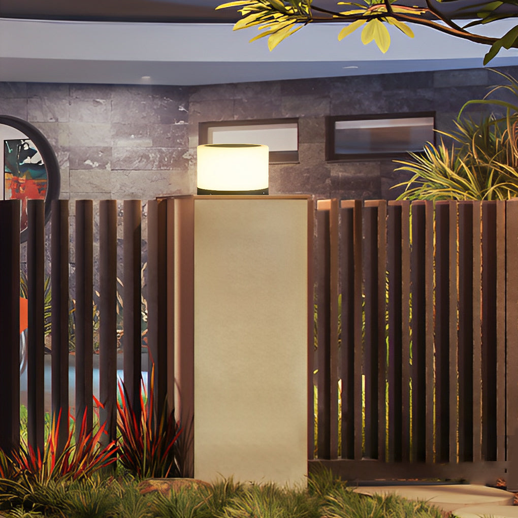 Modern Waterproof Solar LED Round Outdoor Garden Lights for Landscape and Courtyard Lighting
