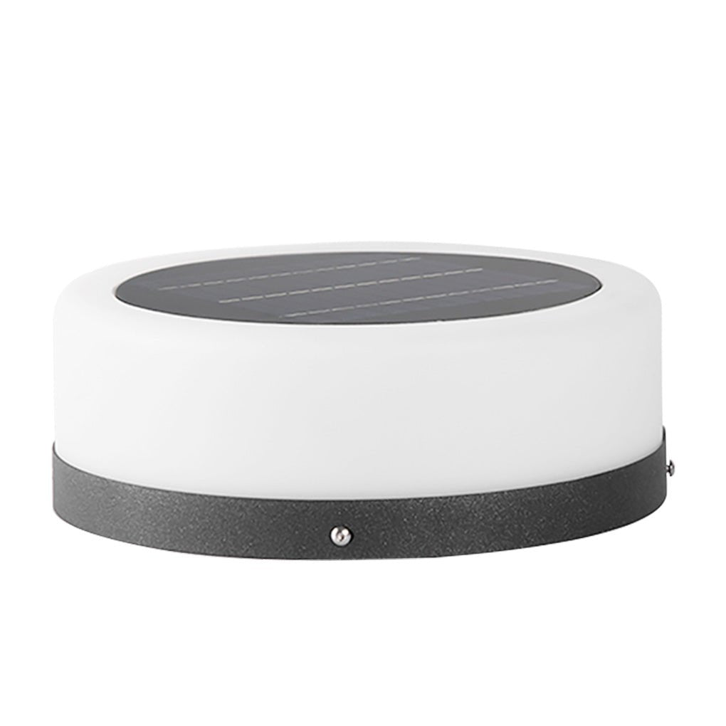 Modern Waterproof Solar LED Round Outdoor Garden Lights for Landscape and Courtyard Lighting