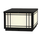 Modern Waterproof Solar Post Lights with 3 Color Dimming and Remote for Outdoor Garden and Fence