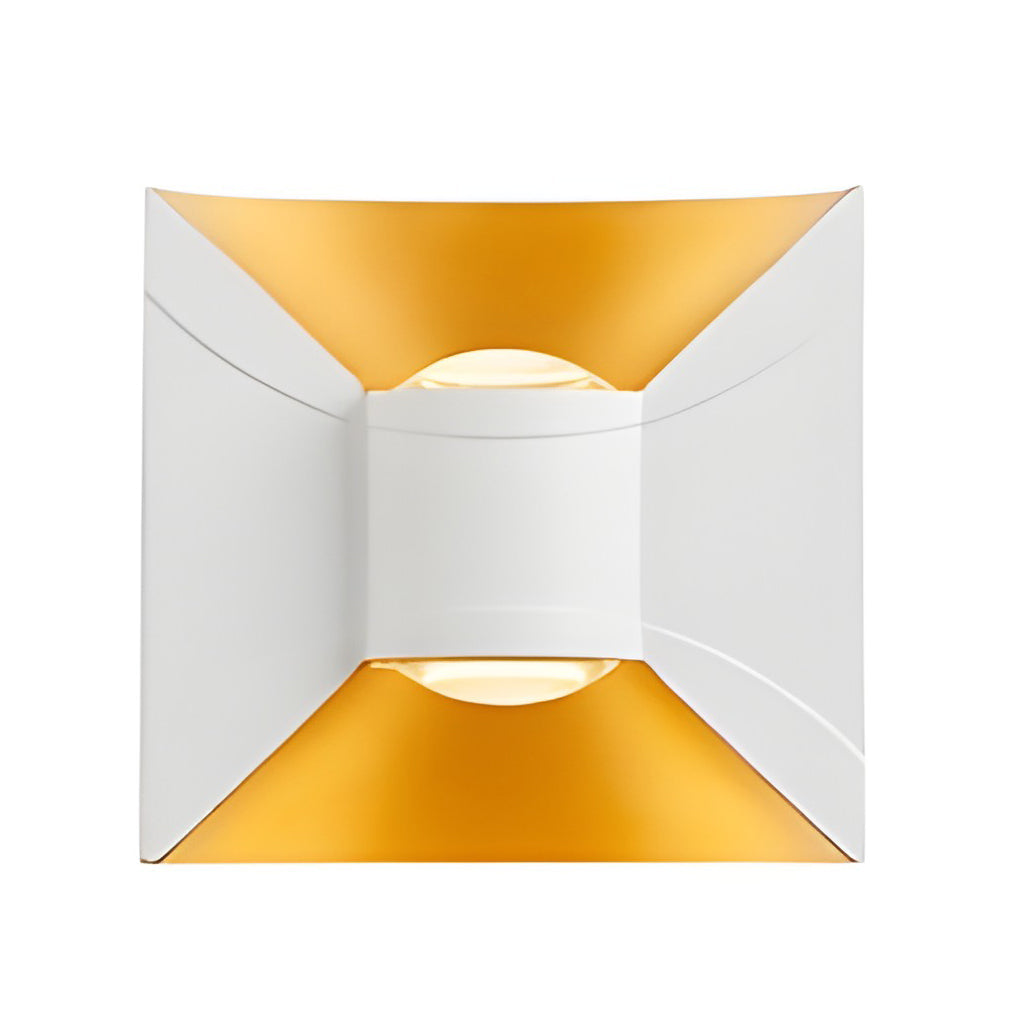 Modern Waterproof Square 6W LED Up and Down Outdoor Wall Sconce Lighting for Exterior Porch