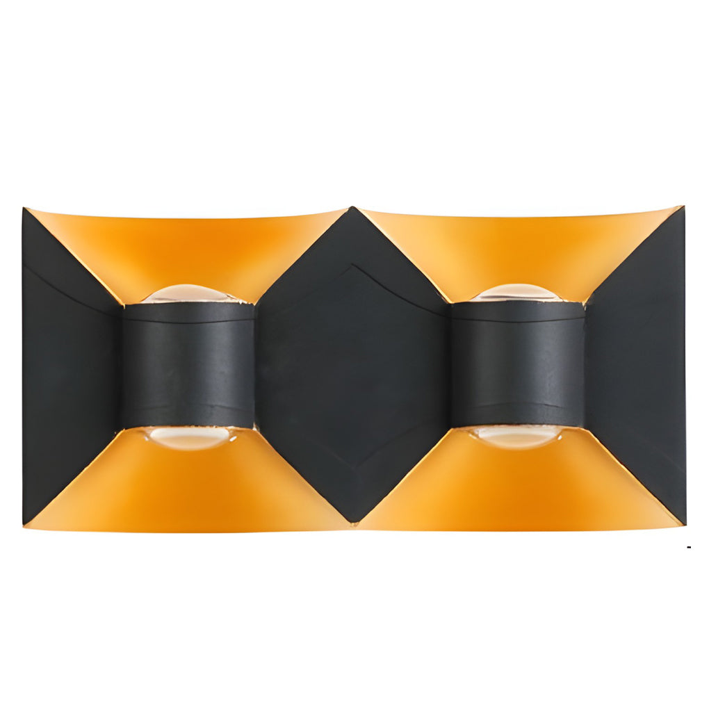 Modern Waterproof Square 6W LED Up and Down Outdoor Wall Sconce Lighting for Exterior Porch