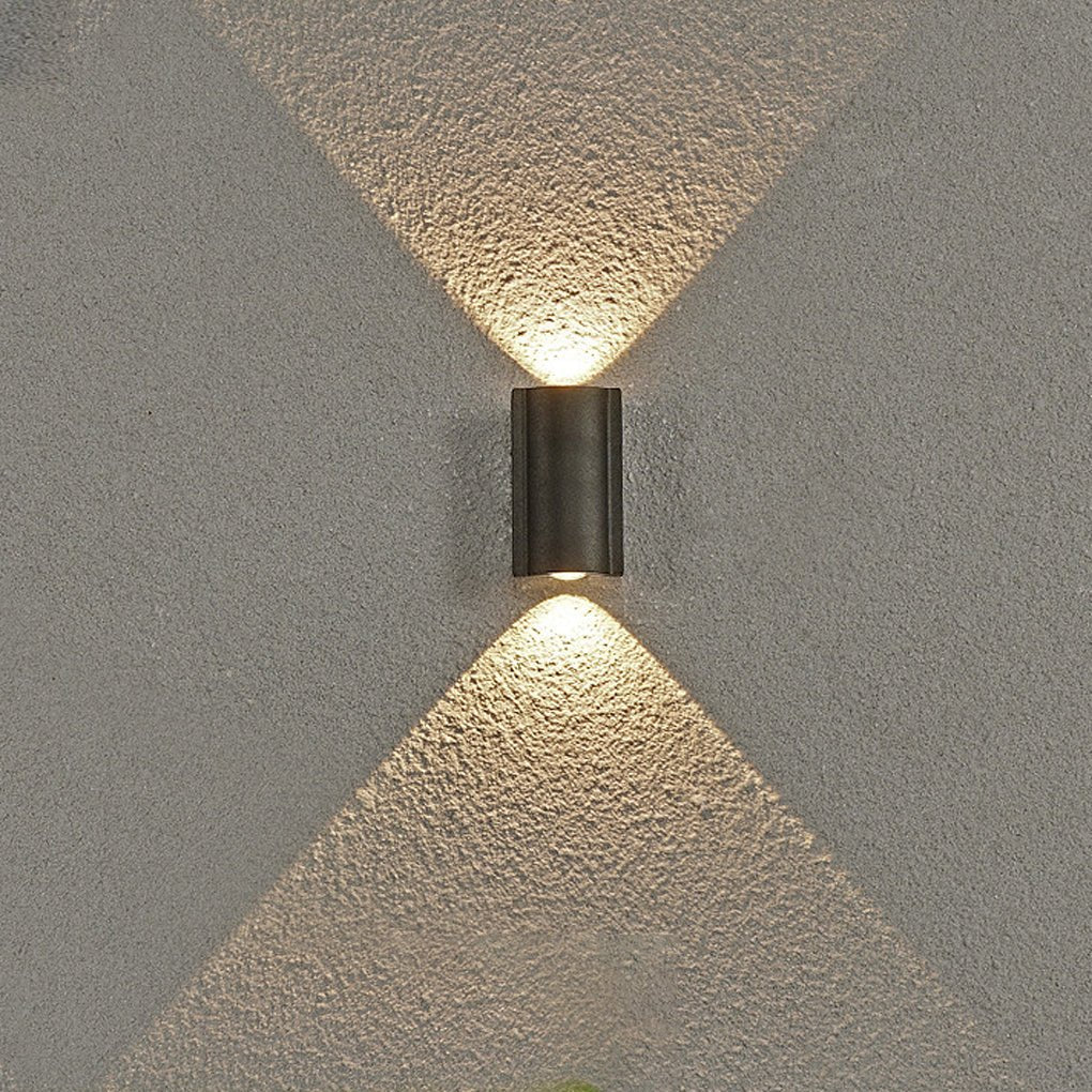Modern Wave Arc Design LED Outdoor Wall Light Waterproof Exterior Sconce for Garden and Villa