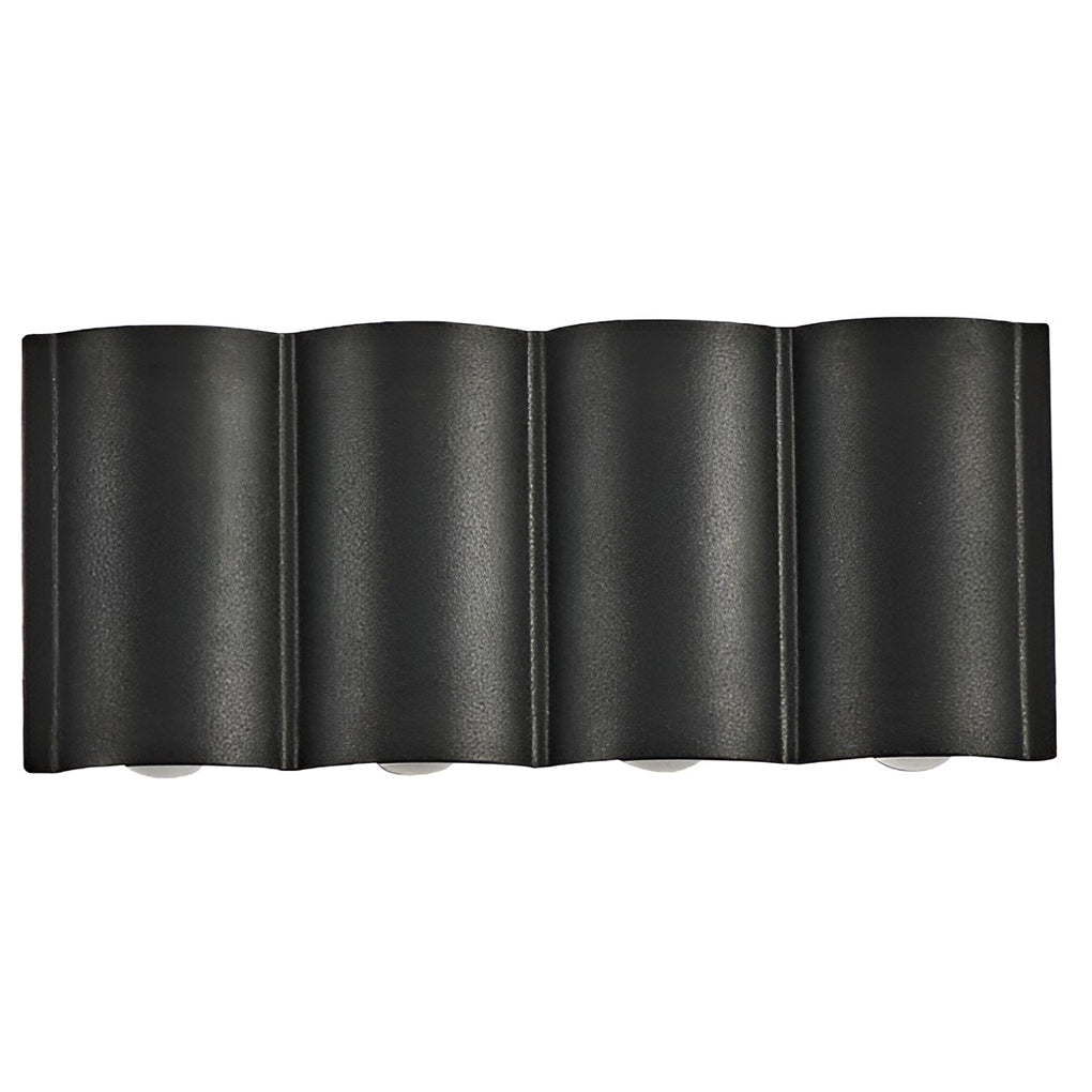 Modern Wave Arc Design LED Outdoor Wall Light Waterproof Exterior Sconce for Garden and Villa
