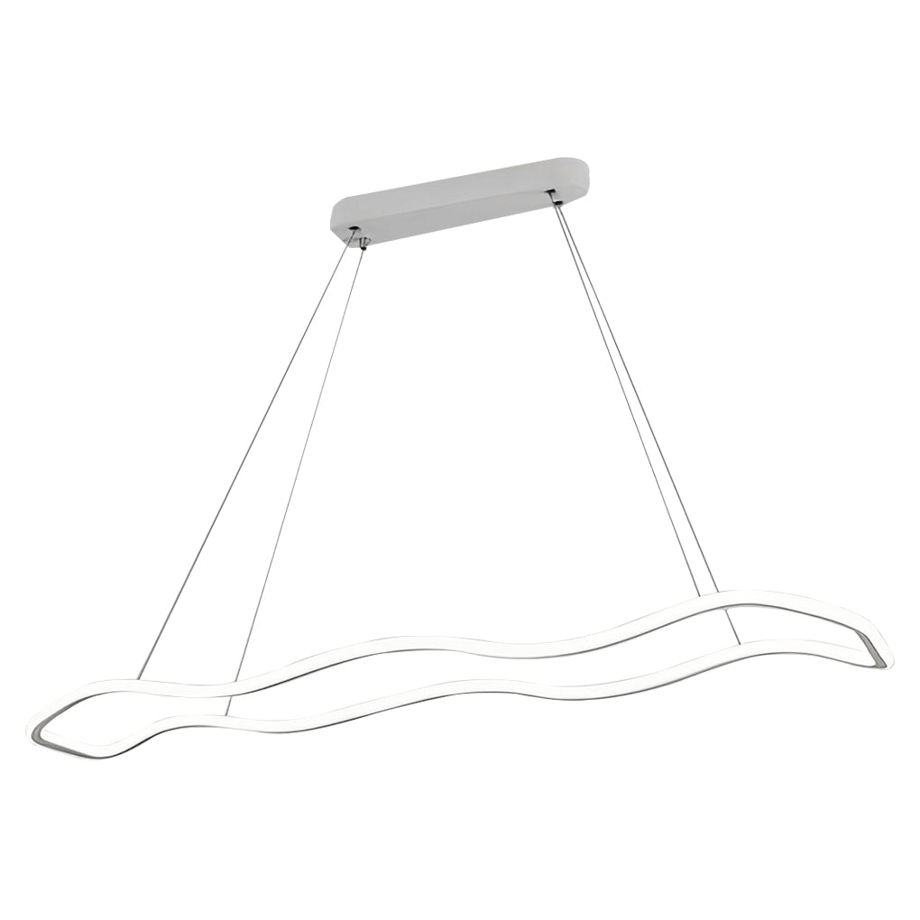 Modern Wave Design LED Pendant Light Nordic Style Circular Chandelier Ceiling Fixture