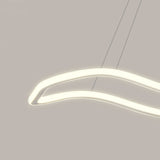 Modern Wave Design LED Pendant Light Nordic Style Circular Chandelier Ceiling Fixture