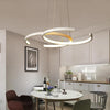Modern Wave LED Island Chandelier Dimmable Pendant Light for Foyer and Kitchen Ceiling Lighting