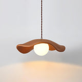 Modern Wavy Hat Resin Pendant Light for Minimalist Interior Decor