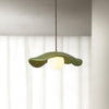 Modern Wavy Hat Resin Pendant Light for Minimalist Interior Decor