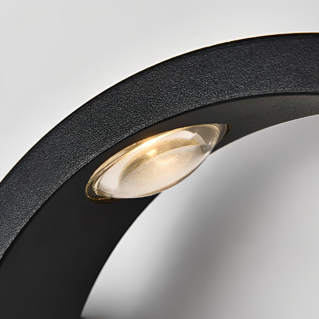 Modern Wavy Seagull LED Outdoor Wall Sconce Waterproof Up and Down Exterior Garden Light