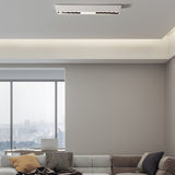 Modern White Aluminum Linear LED Ceiling Spotlight for Interior Flush Mount Lighting
