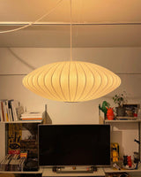 Modern White Bubble Swag Pendant Light Geometric Plug In Hanging Lamp for Indoor Decor