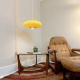 Modern White Bubble Swag Pendant Light Geometric Plug In Hanging Lamp for Indoor Decor