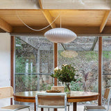 Modern White Bubble Swag Pendant Light Geometric Plug In Hanging Lamp for Indoor Decor