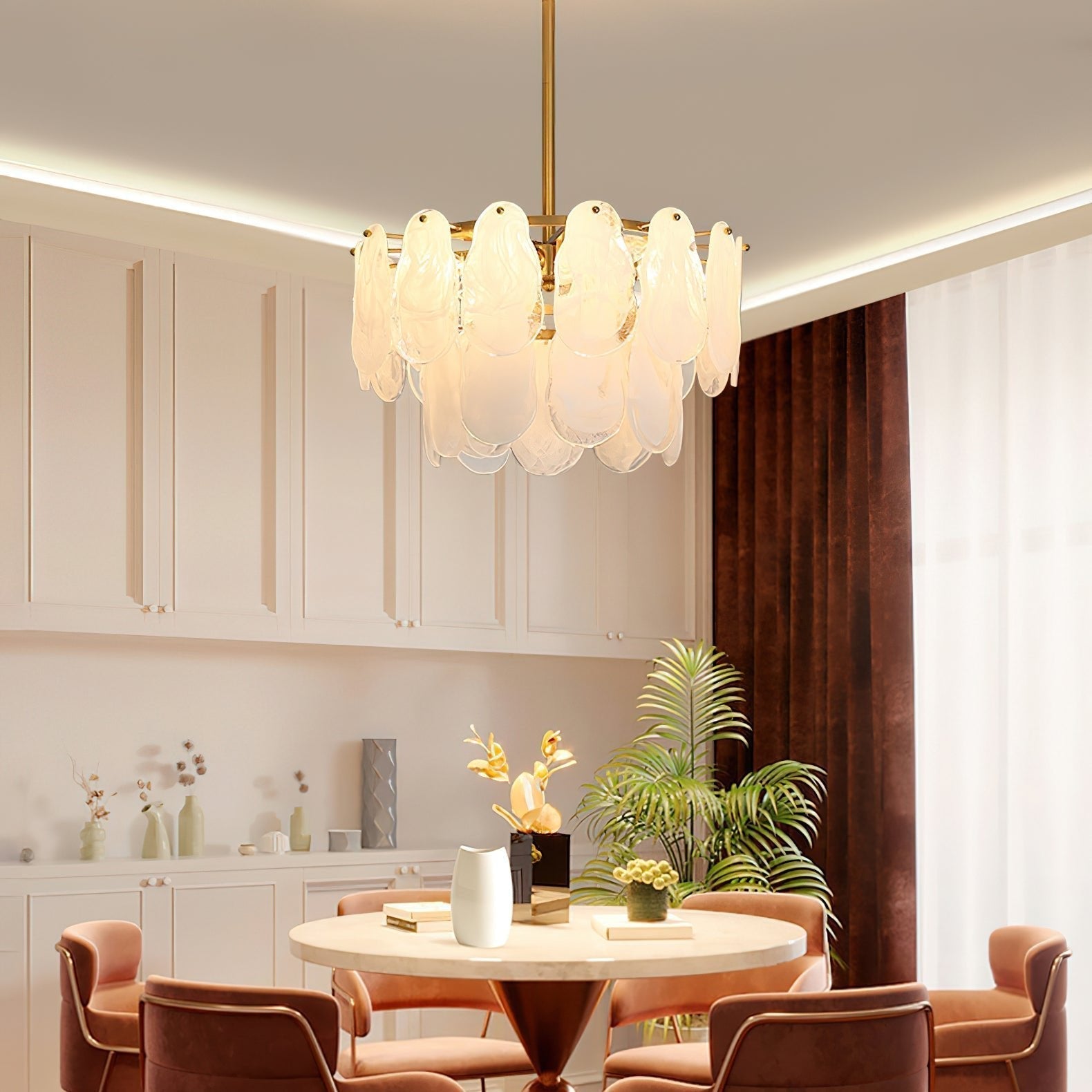 modern-white-cloud-glass-chandelier-with-gold-brass-frame-luxury-geometric-pendant-lighting