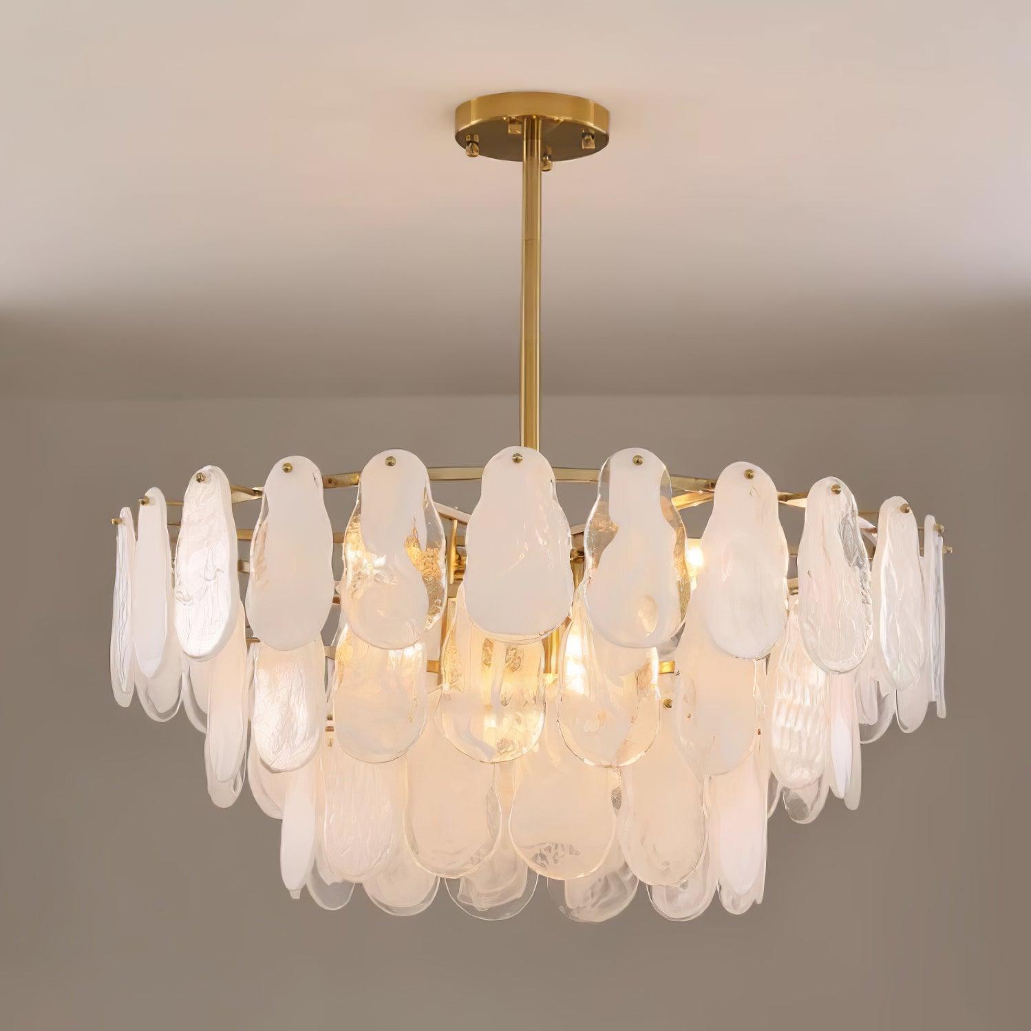 modern-white-cloud-glass-chandelier-with-gold-brass-frame-luxury-geometric-pendant-lighting
