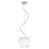 Modern White Cloud Shaped Glass Pendant Light Round LED Chandelier for Dining Room Bedroom