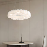 Modern White Honeycomb Geometric LED Ceiling Fixture for Contemporary Living Spaces