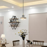 Modern White Marble Aura Hanging Lamp Natural Stone Pendant Light with Integrated LED