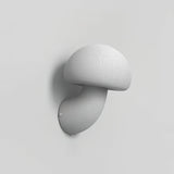 Modern White Mushroom Resin Wall Sconce Organic Design Interior Light