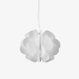 Modern White Petal Pendant Light Organic Shape Hanging Ceiling Lamp for Living Room