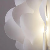 Modern White Petal Pendant Light Organic Shape Hanging Ceiling Lamp for Living Room