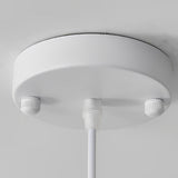 Modern White Pleated Fabric Drum Chandelier Creative Nordic Hanging Pendant Lamp