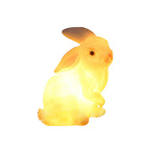 Modern White Rabbit Outdoor Garden Light Waterproof Resin Decorative Lawn Sculpture