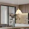 Modern White Wood and Acrylic Flower Pendant Light Nordic Style Chandelier for Home Decor