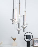 Modern Wonder Borosilicate Glass LED Pendant Light for Living Room and Dining Space