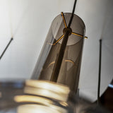 Modern Wonder Borosilicate Glass LED Pendant Light for Living Room and Dining Space