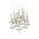 Modern Wonder Borosilicate Glass LED Pendant Light for Living Room and Dining Space