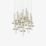 Modern Wonder Borosilicate Glass LED Pendant Light for Living Room and Dining Space