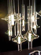 Modern Wonder Borosilicate Glass LED Pendant Light for Living Room and Dining Space