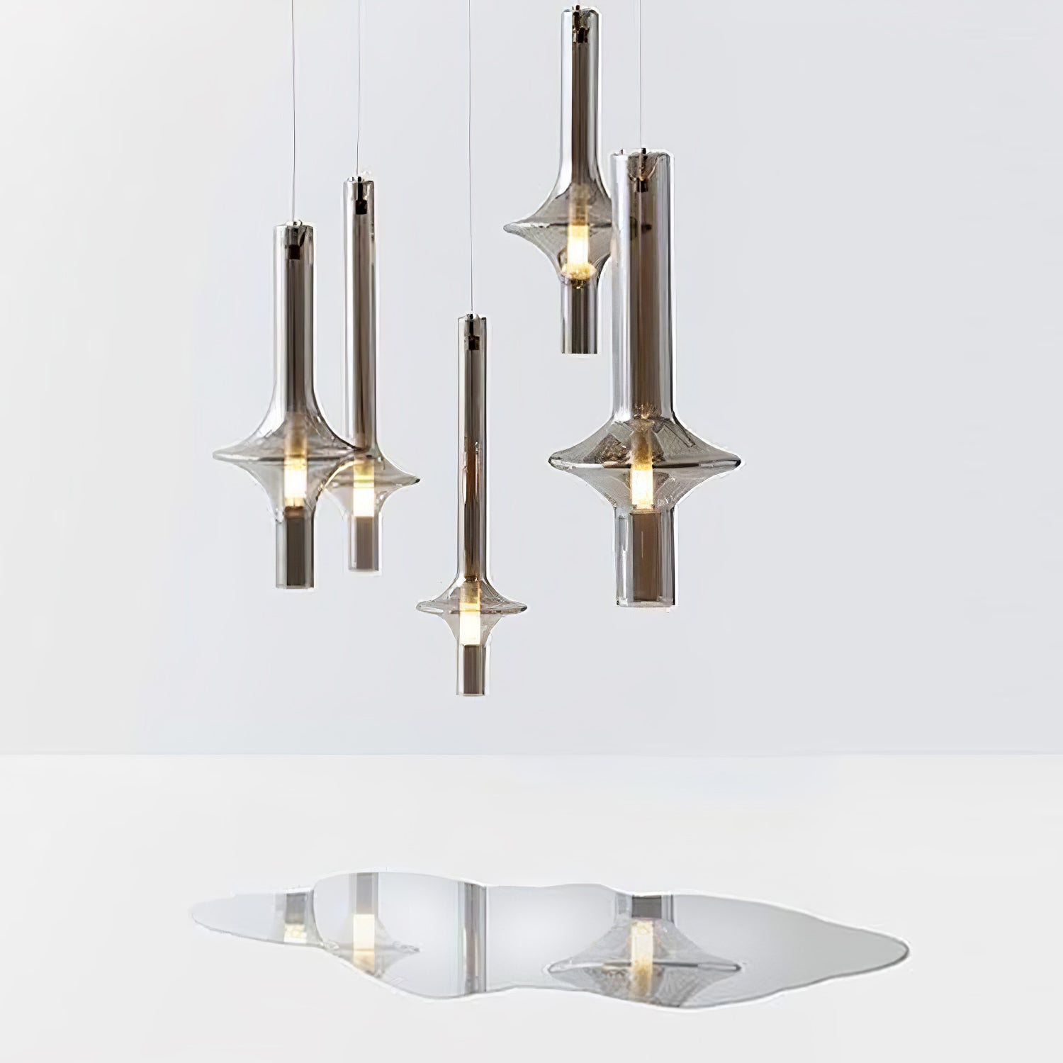 Modern Wonder Borosilicate Glass LED Pendant Light for Living Room and Dining Space