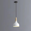 Modern Wood and Bamboo LED Pendant Light with Metal Shade for Kitchen Island and Bedroom