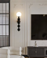 Modern Wood and Glass Bubbly Wall Sconce Lighting for Indoor Home Decor