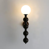 Modern Wood and Glass Bubbly Wall Sconce Lighting for Indoor Home Decor