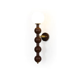 Modern Wood and Glass Bubbly Wall Sconce Lighting for Indoor Home Decor