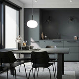Modern Wood and Hand Blown Glass Sphere LED Pendant Light for Home Decor