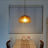 Modern Wooden Pumpkin Pendant Light Organic Nordic Style Ceiling Hanging Lamp