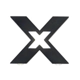Modern X Shape LED Outdoor Wall Sconce IP65 Waterproof Black Aluminum Exterior Light Fixture