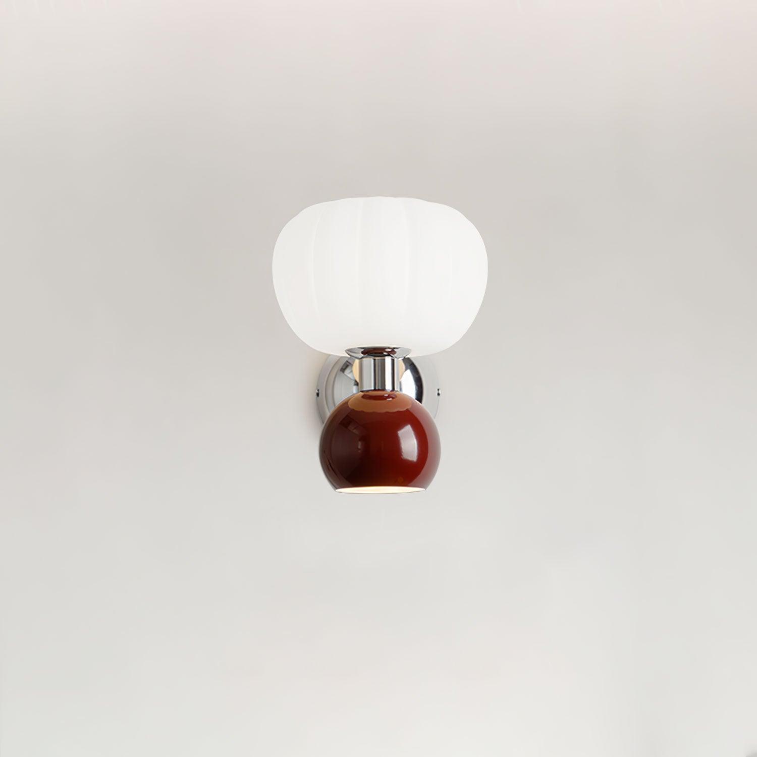 Moderno Cream Wall Mounted Light Sconce Polished Chrome Interior Fixture Set of 2