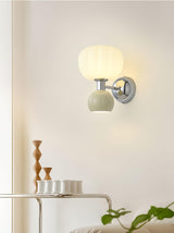 Moderno Cream Wall Mounted Light Sconce Polished Chrome Interior Fixture Set of 2